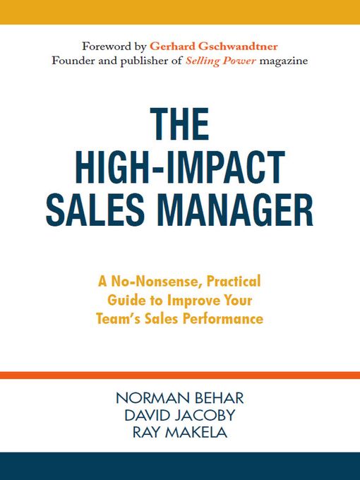 Cover image for The High-Impact Sales Manager